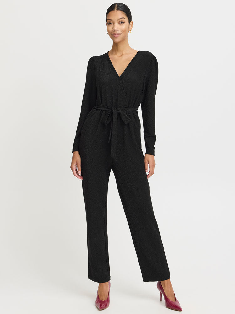 B Young ByTacha Jumpsuit Black Mix