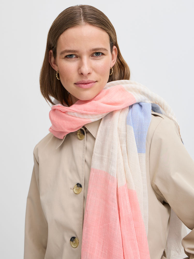 B Young Bavilko Scarf Off White Mix