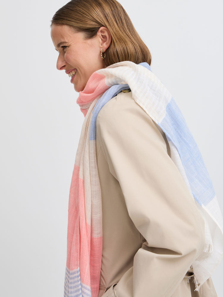 B Young Bavilko Scarf Off White Mix