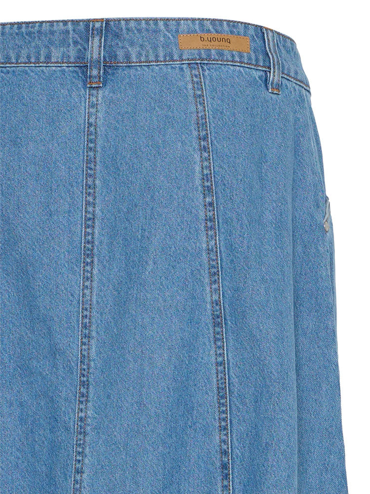 B Young ByKapuca Skirt Mid Blue Denim