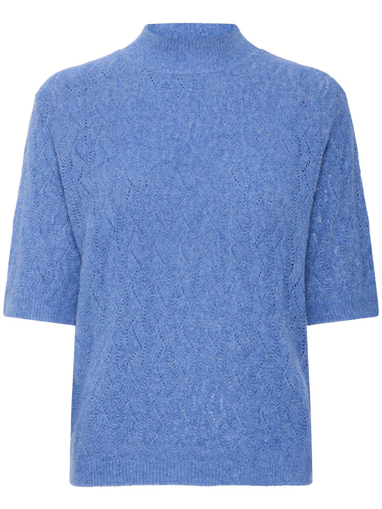 B Young ByMiffa Short Sleeve Jumper Blue