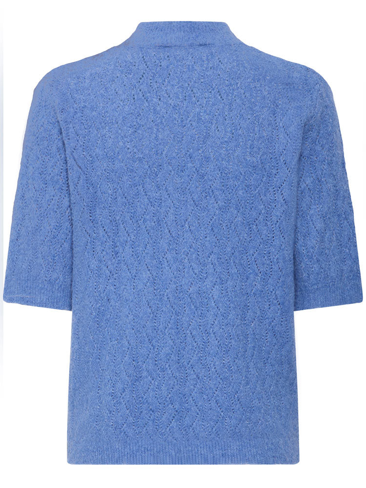 B Young ByMiffa Short Sleeve Jumper Blue