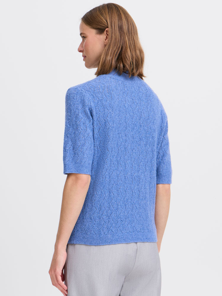 B Young ByMiffa Short Sleeve Jumper Blue