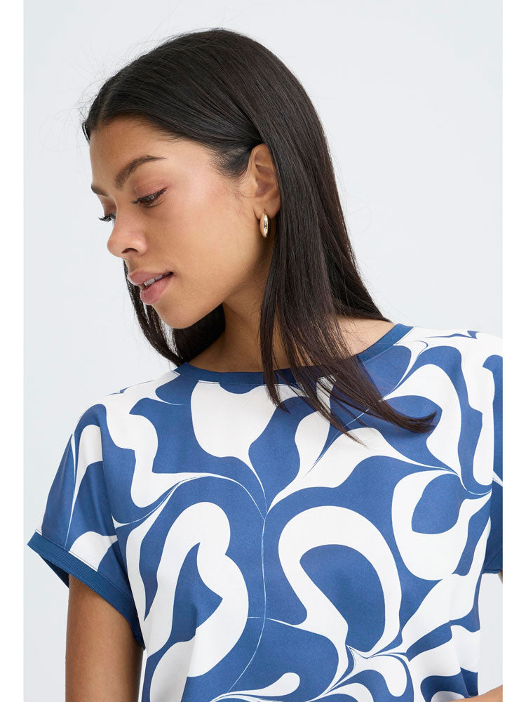 B Young Panya Tee Medieval Blue