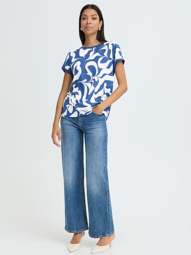 B Young Panya Tee Medieval Blue