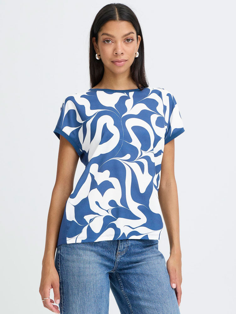 B Young Panya Tee Medieval Blue