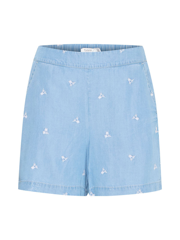 B Young ByKosmo Short Light Blue Denim