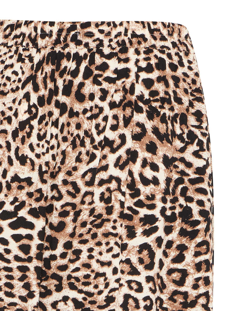 B Young ByMMJoella Midi Skirt Birch Leopard