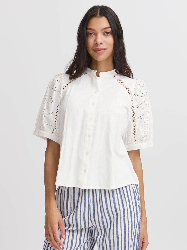 B Young ByFrankie Shirt Marshmallow