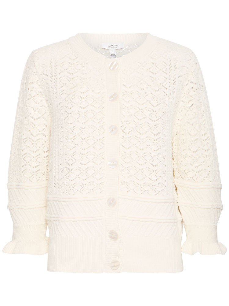 B Young ByNajo 3/4 Cardigan Birch