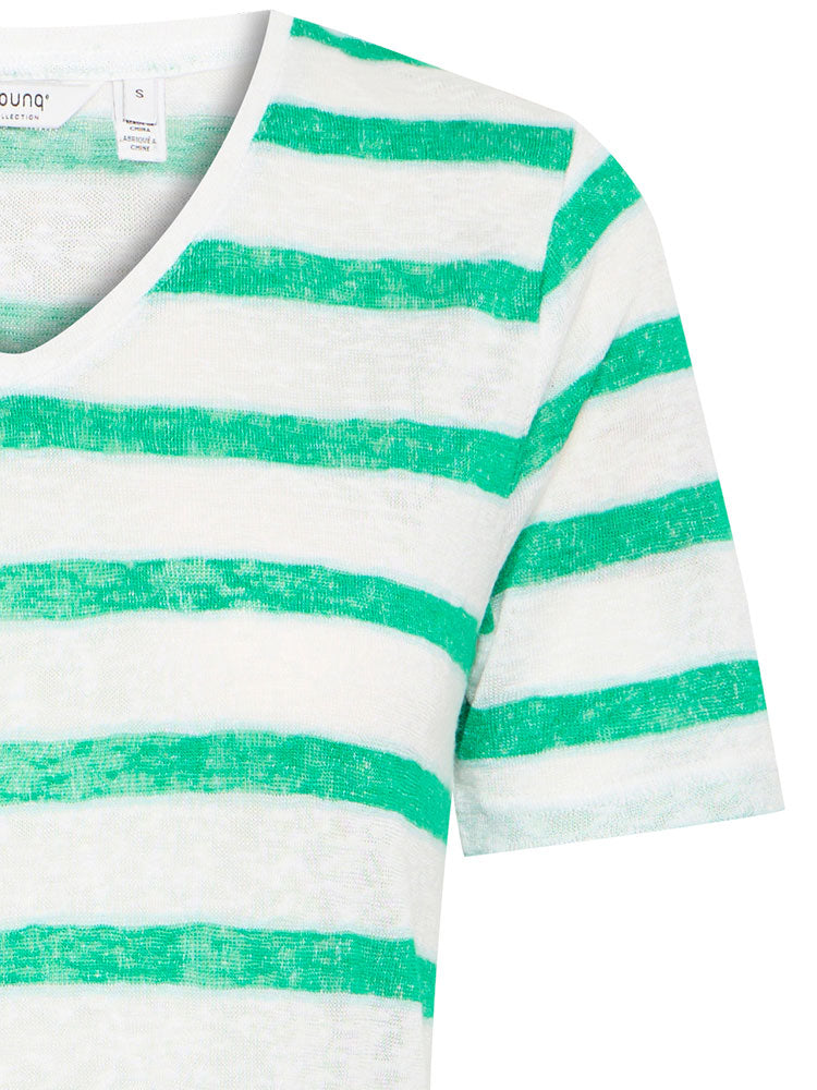 B Young BySakia Stripe T-Shirt Jelly Bean Mix