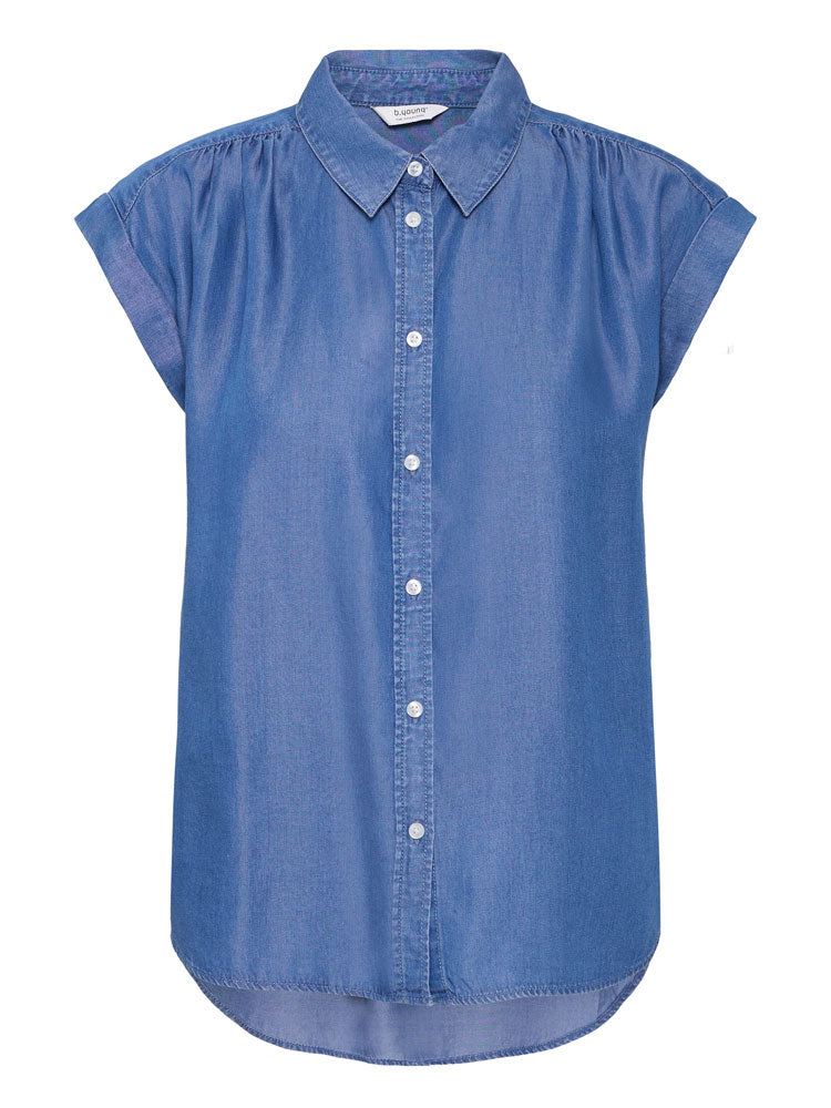 B Young ByKosmo Shirt Blouse Mid Blue