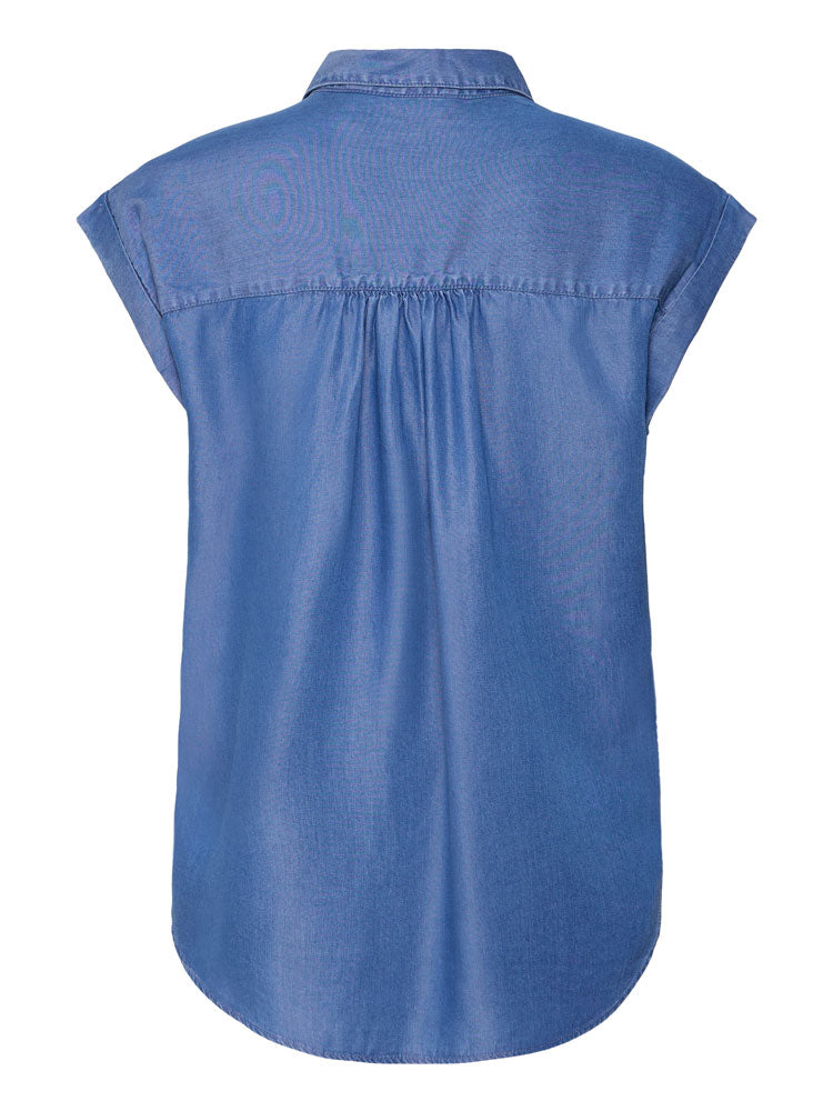 B Young ByKosmo Shirt Blouse Mid Blue