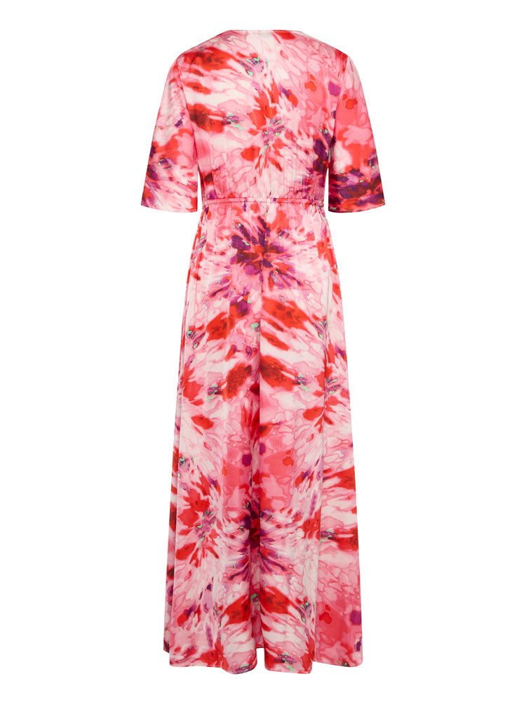 B Young ByFarinela Dress Pink Blurry Florals