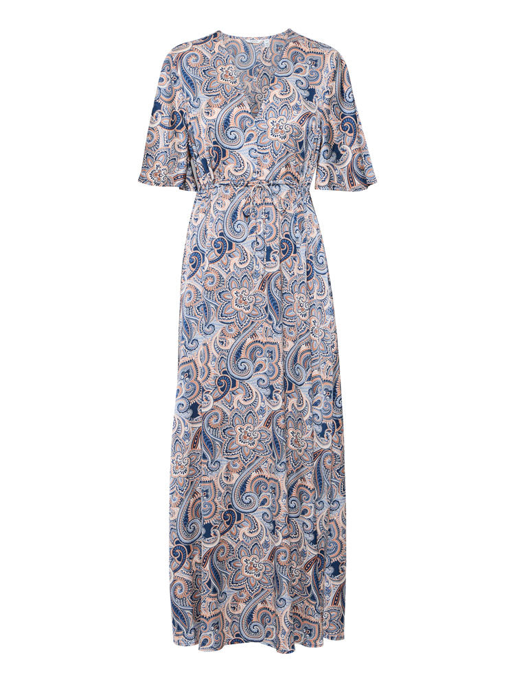 B Young ByHilly Dress Blue Paisley Mix