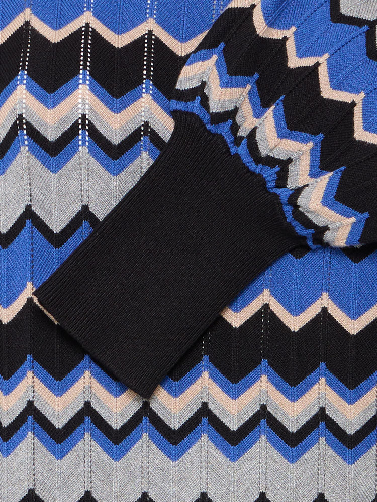 B Young ByMMorla Zigzag Jumper Blue