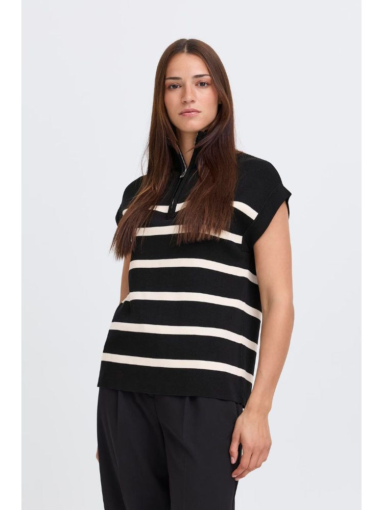 B Young ByMMorla Zipper Vest Black