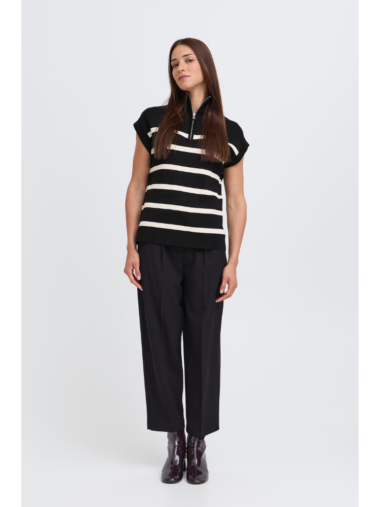 B Young ByMMorla Zipper Vest Black