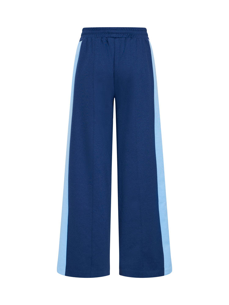 B Young Byrizetta Side Stripe Trousers Medieval Blue