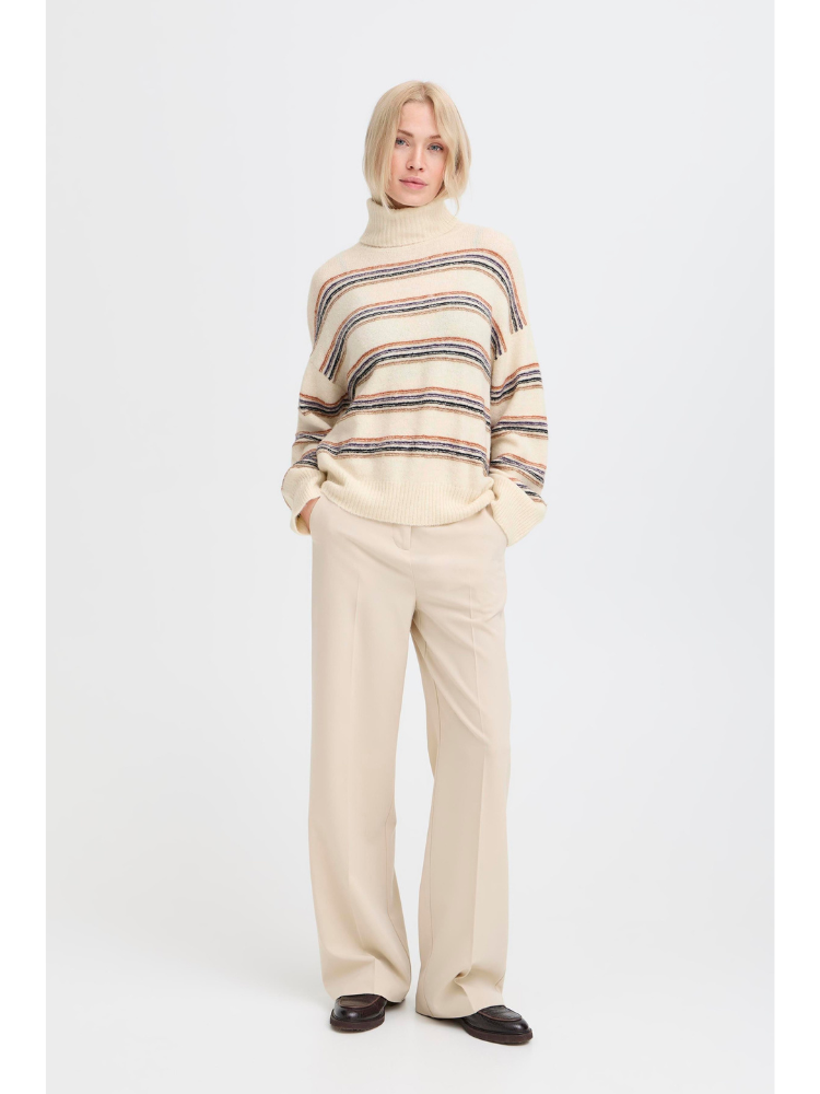 B Young ByMonna Stripe Jumper Birch