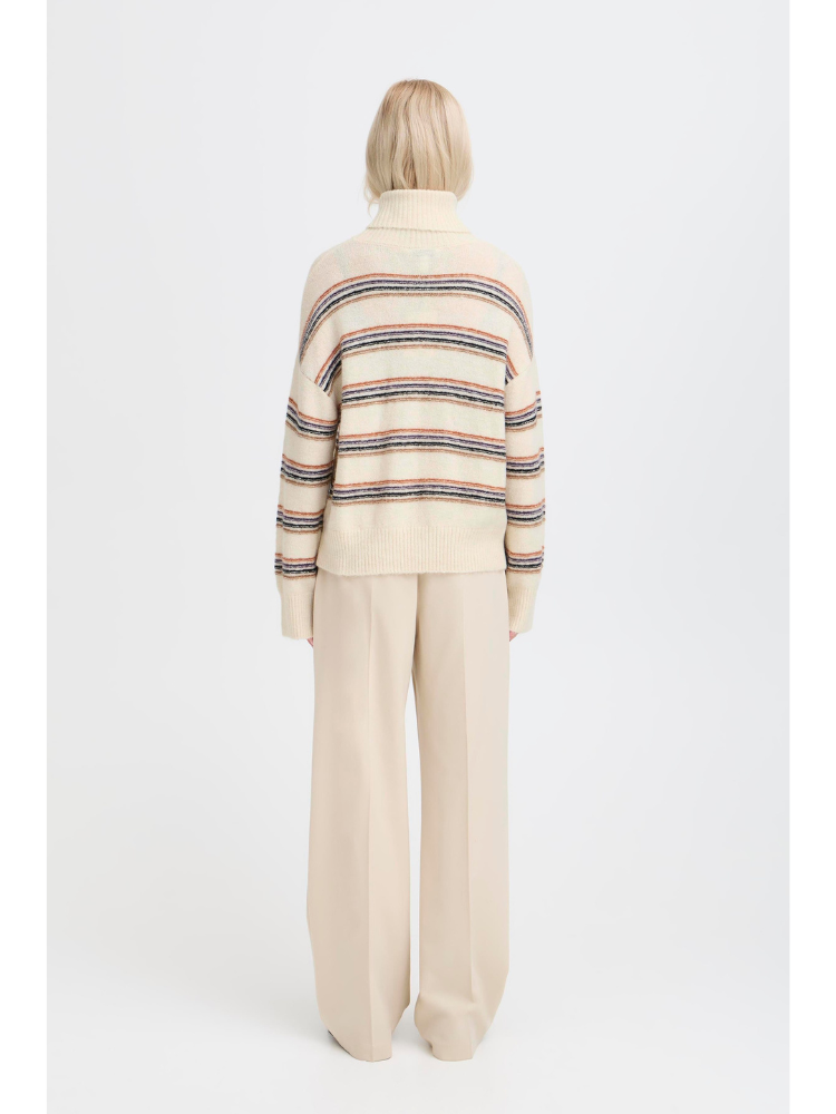 B Young ByMonna Stripe Jumper Birch