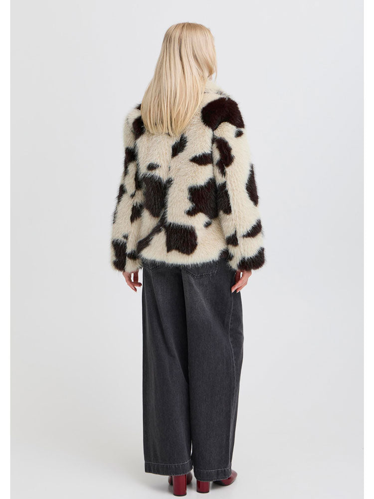 B Young ByBemio Coat Black and White