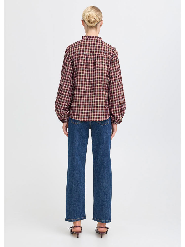 B Young ByIflana Shirt Check Print