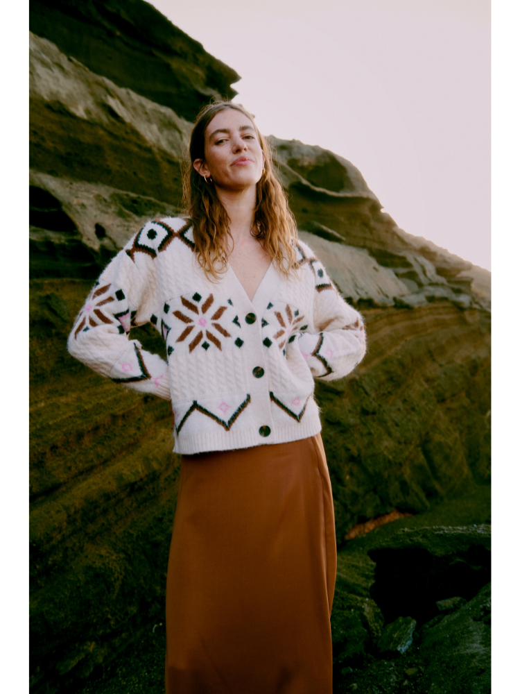 B Young ByMelpa Cardigan Birch