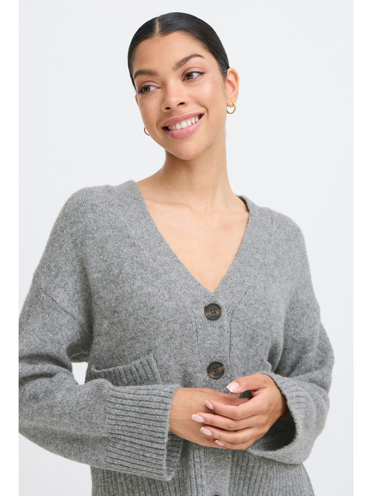 B Young ByOtti Cardigan Grey