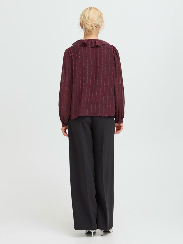 B Young ByHevina Blouse Maroon