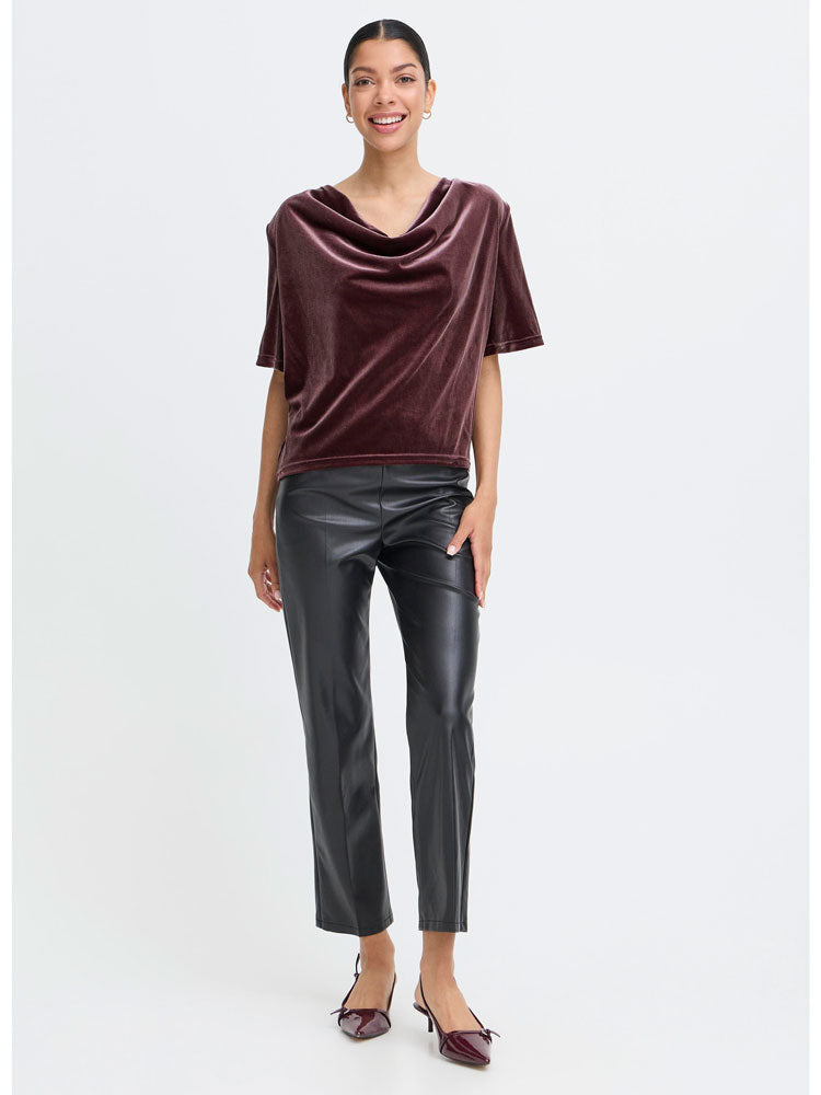 B Young ByPerlina Draping Blouse Fudge