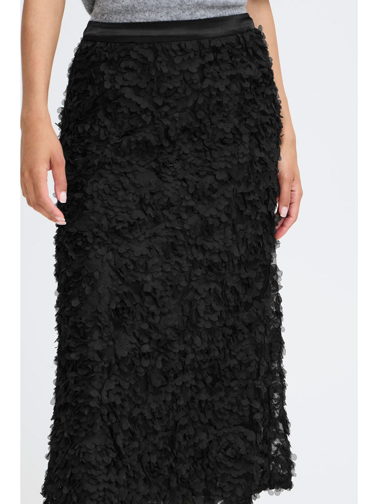 B Young ByRosalinda Textured Skirt Black
