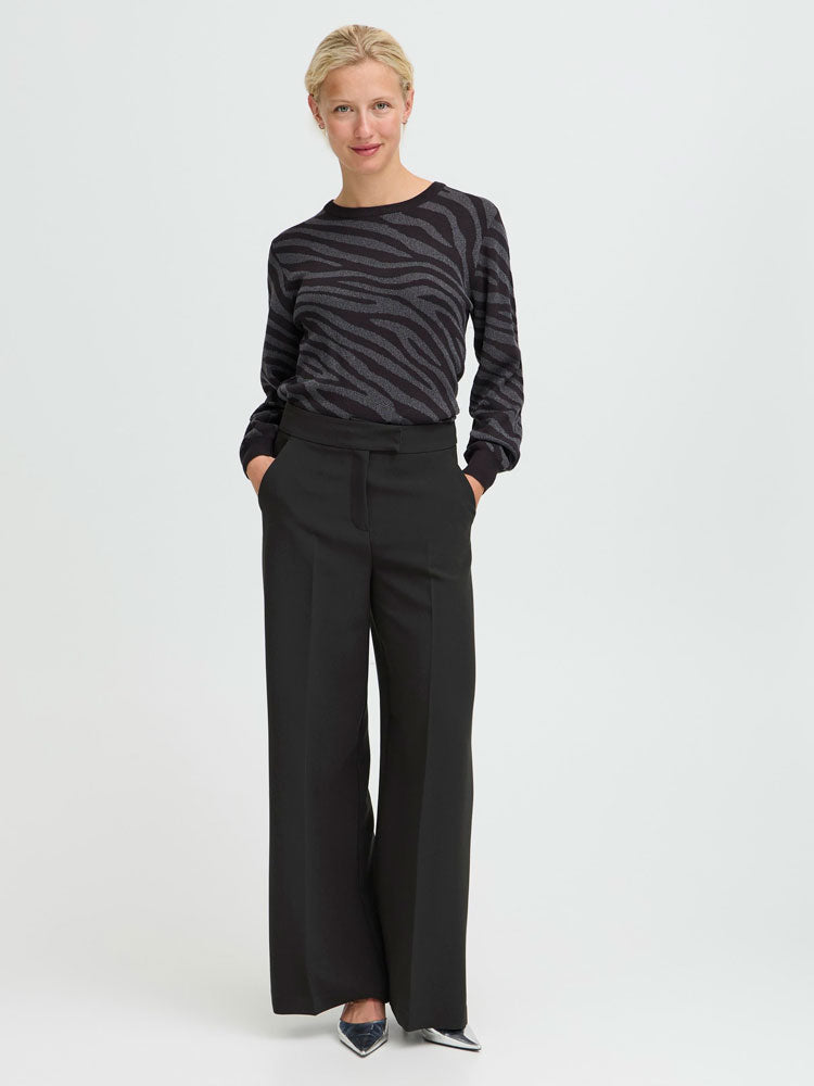 B Young ByDenoa Wide Pants Black