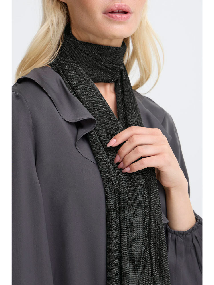 B Young ByVoet Sparkle Scarf Black