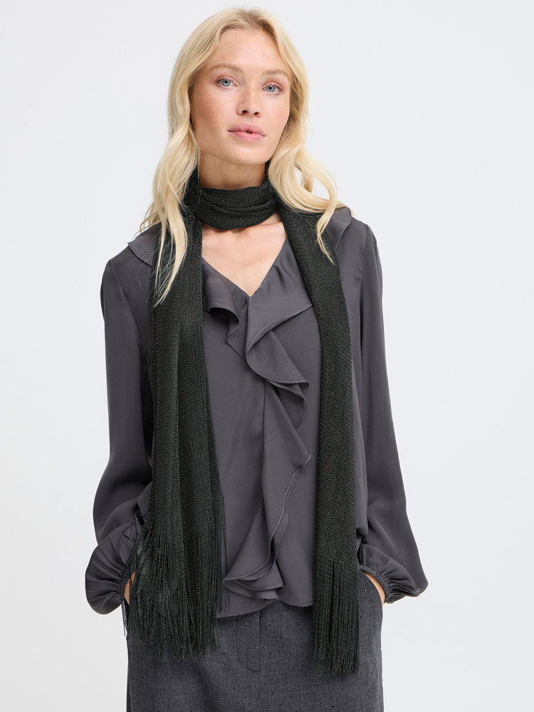 B Young ByVoet Sparkle Scarf Black