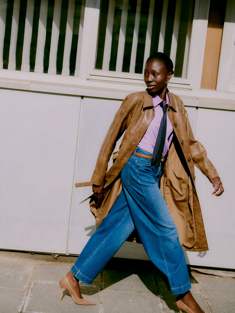 B Young Bykomma Wide Leg Pocket Detail Jeans Mid Blue