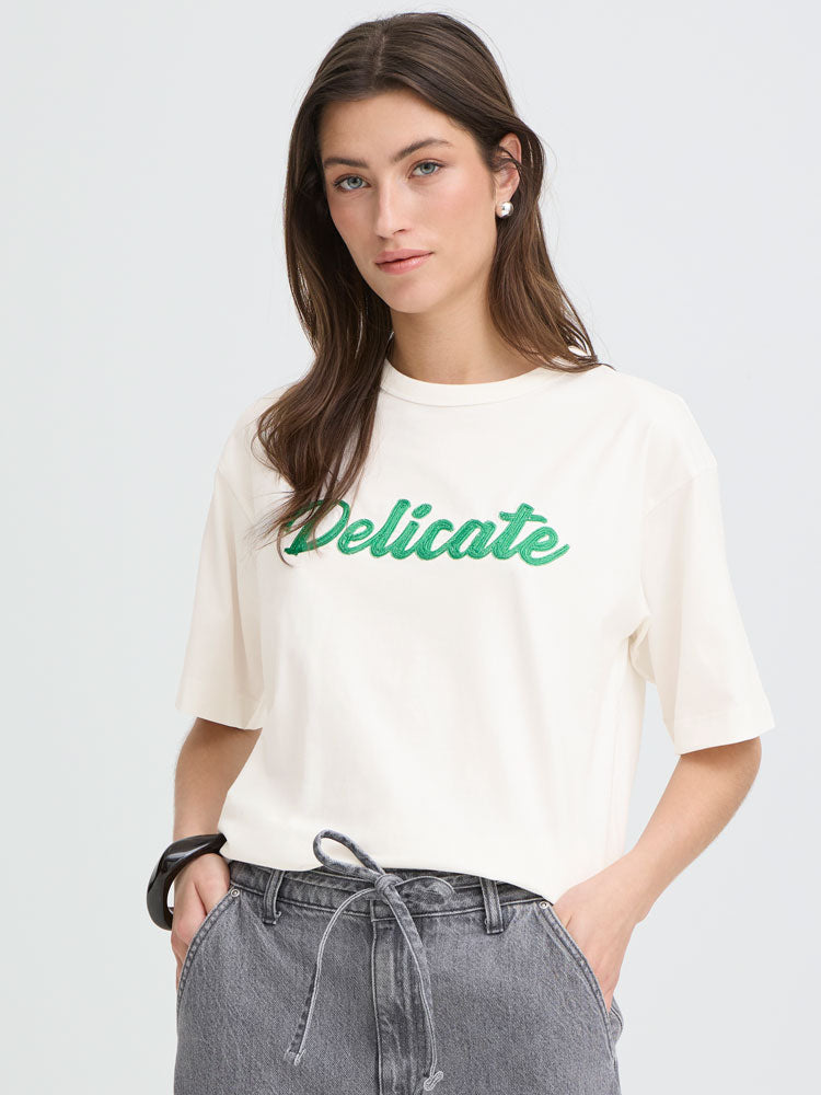 B Young ByPandinna Delicate T-Shirt Marshmallow