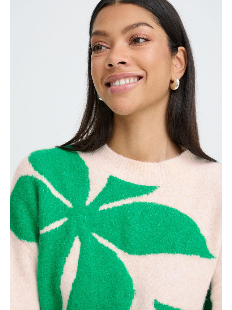 B Young By Omea Flower Jumper 3 Leprechaun