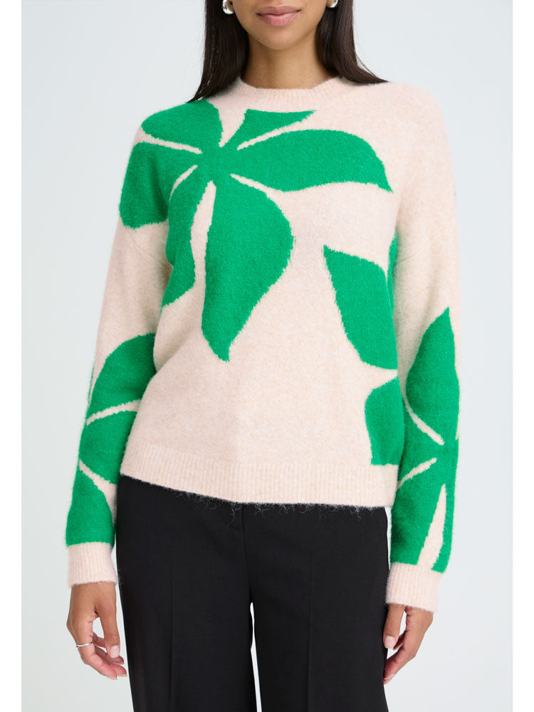 B Young By Omea Flower Jumper 3 Leprechaun