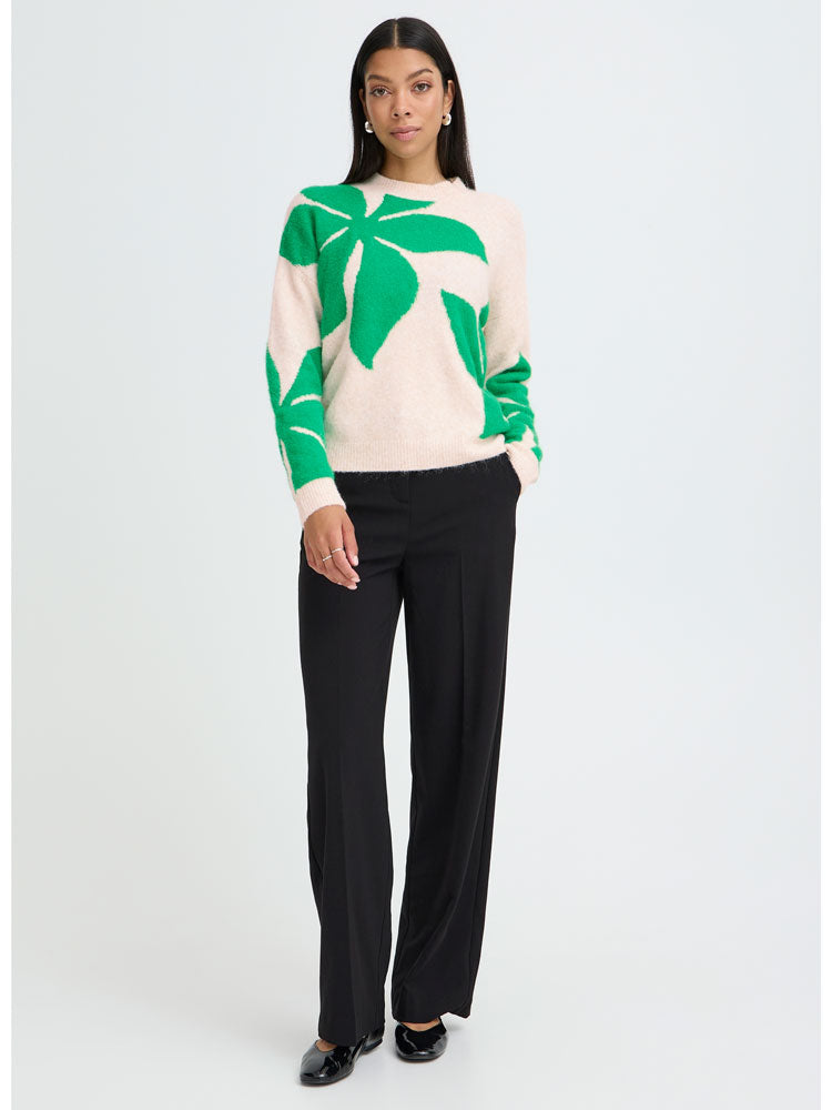 B Young By Omea Flower Jumper 3 Leprechaun