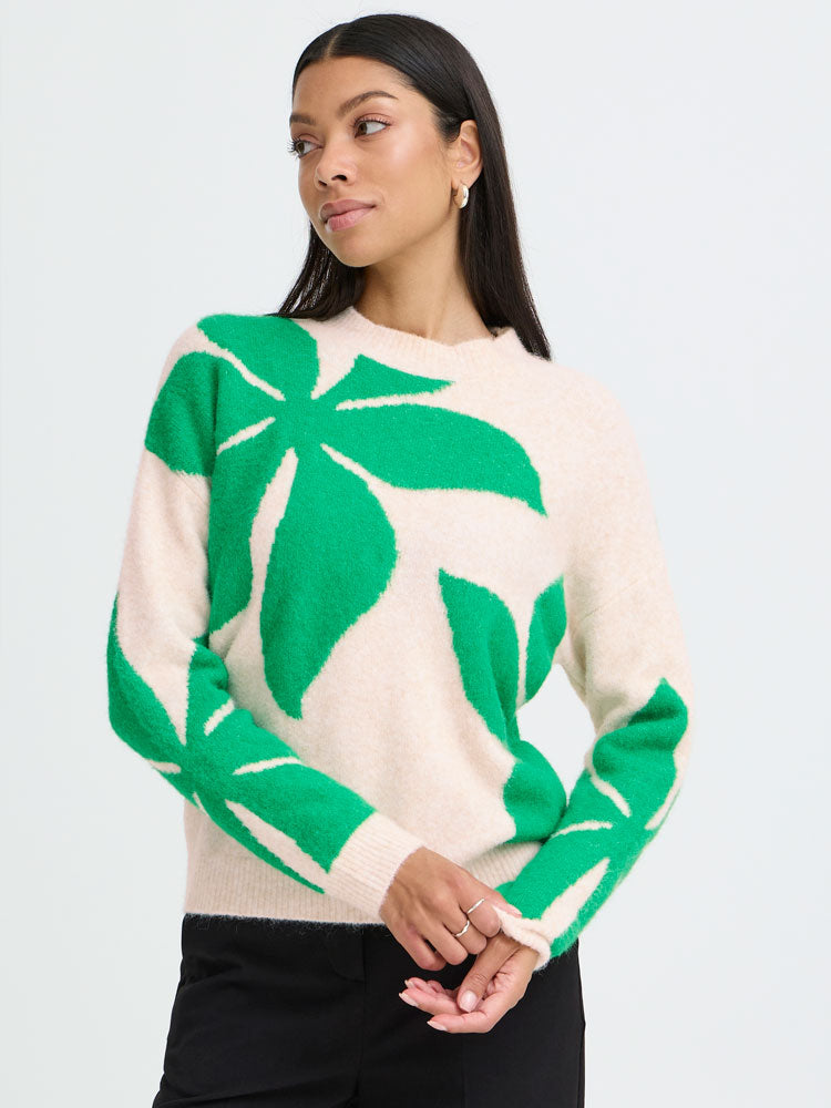 B Young By Omea Flower Jumper 3 Leprechaun