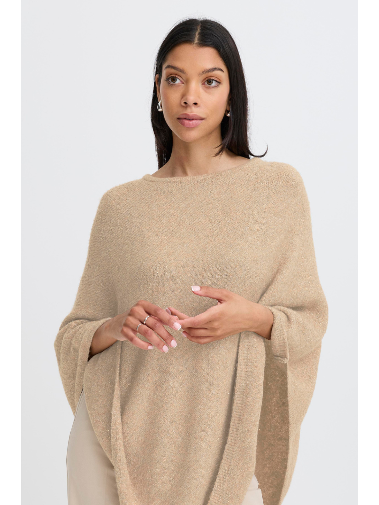 B Young ByVestive Poncho in Gold