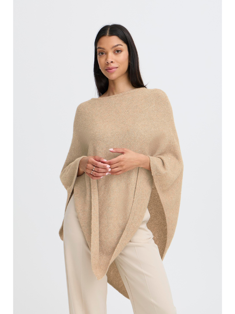 B Young ByVestive Poncho in Gold