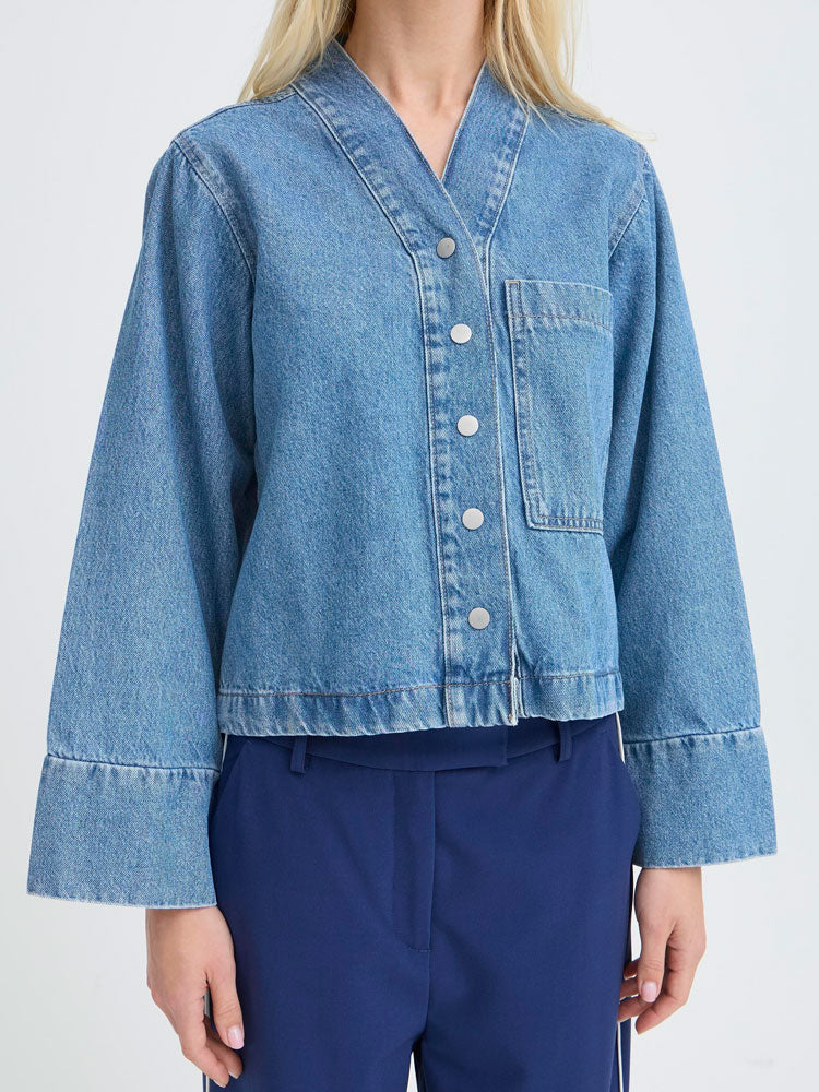 B Young ByKacila Shirt Mid Denim Blue