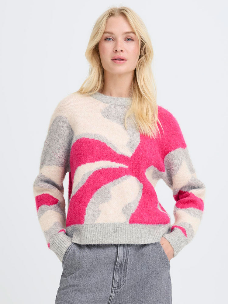 ByOmea Abstract Jumper Abstract Phlox Pink