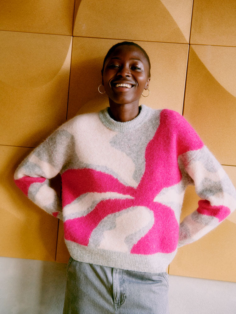 ByOmea Abstract Jumper Abstract Phlox Pink