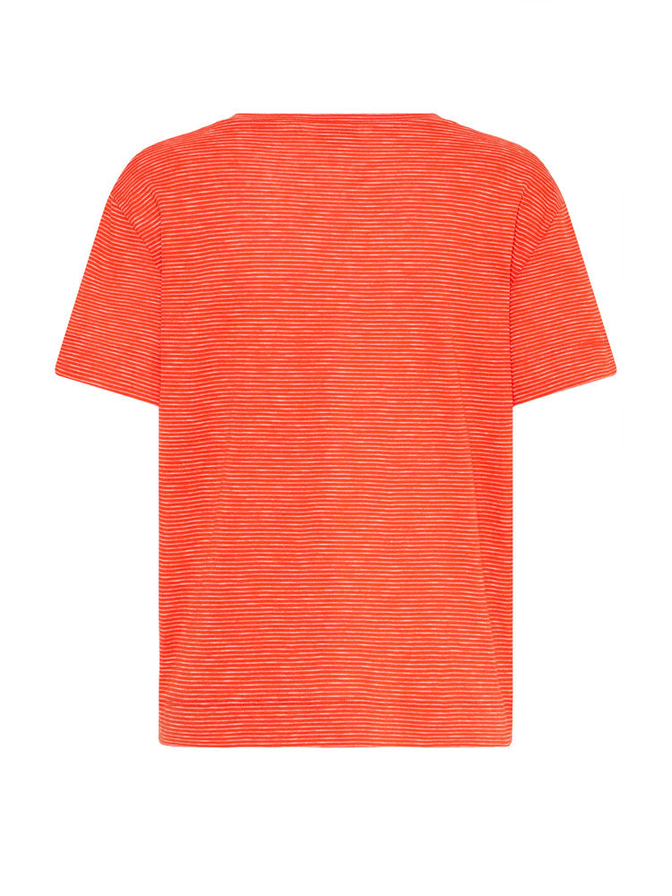 B Young ByPanni Short Sleeve T-Shirt Fiesta Stripe