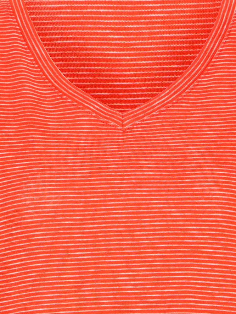 B Young ByPanni Short Sleeve T-Shirt Fiesta Stripe