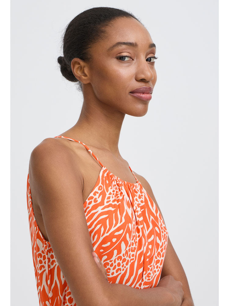 B Young ByMmjoella Slip Dress Orange