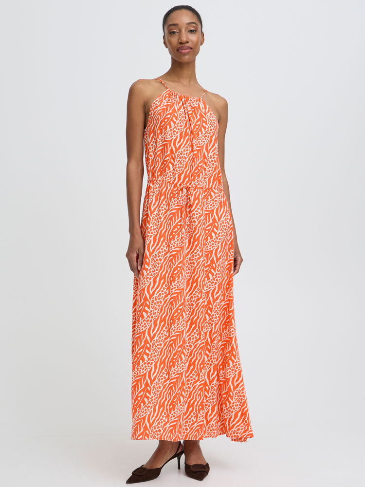 B Young ByMmjoella Slip Dress Orange